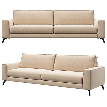 Athena Sofa: Sleek and Stylish Design 3D model image 1 