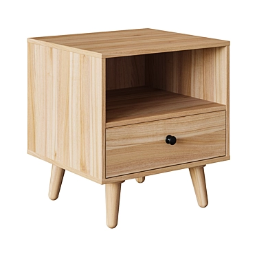 Wari Bedside Table - Stylish & Functional 3D model image 1 