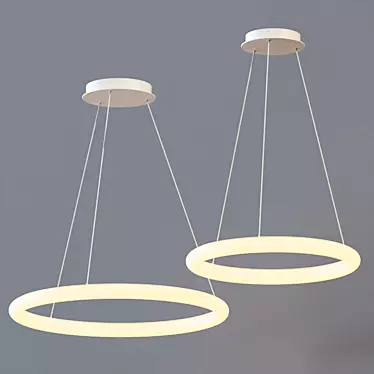 Cumulus Pendant Light: Minimalist Elegance 3D model image 1 