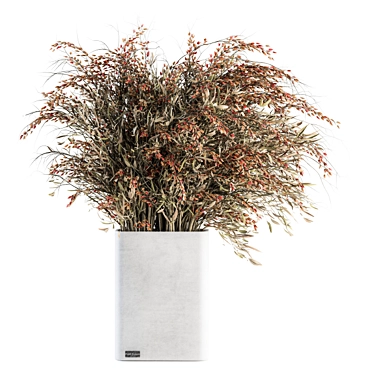 Elegant Branch Bouquet - Vase Included 3D model image 1 