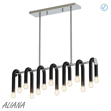 Aliana 14-Light Linear Pendant 3D model image 1 