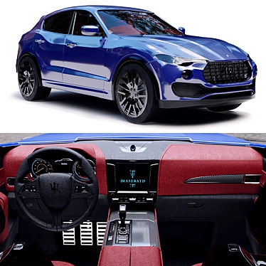 Exquisite Maserati Levante 3D Model 3D model image 1 