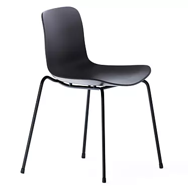 Sleek Stackable Langue Chair 3D model image 1 