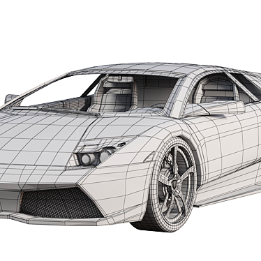 Title: Exquisite 2007 Lamborghini Murciélago LP640 3D model image 1 