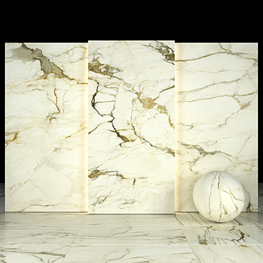 Elegant Calacatta Old Stain Marble 3D model image 1 