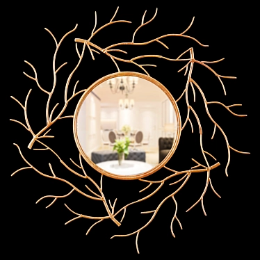 Sequoia Mirror - Elegant and Stylish 3D model image 1 