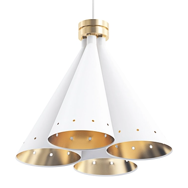 Elegant Madeleine Pendant Light 3D model image 1 