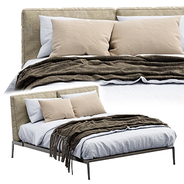  Sleek Lifesteel Bed: Superior Comfort 3D model image 1 