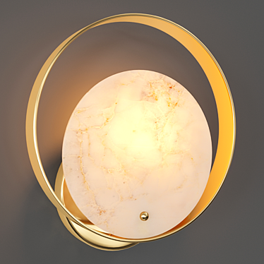 Marble Rondo LED Wall Light 3D model image 1 