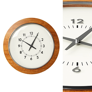 Zara Home Wooden Wall Clock 3D model image 1 