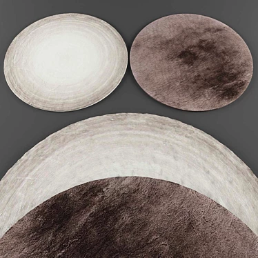 Round Rugs Collection 3D model image 1 