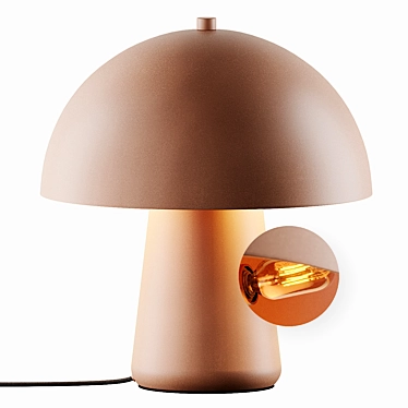 Elegant Clay Table Lamp 3D model image 1 