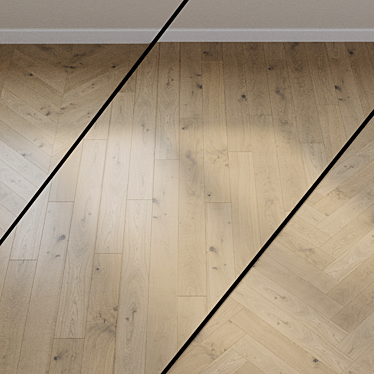 HARO PARQUET 4000 Gray Sandy Oak 3D model image 1 