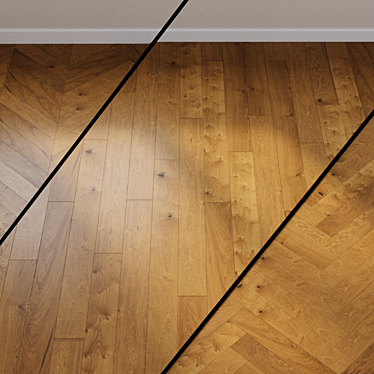 HARO PARQUET 4000 Mocha Oak Rustic: Authentic and Durable 3D model image 1 