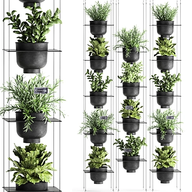 Vertical Garden Kit: Vig Planter for Kitchen Herbs 3D model image 1 