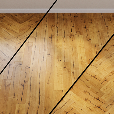 HARO PARQUET 3500: Oak Vinzer 1-strip 2V Plank 3D model image 1 