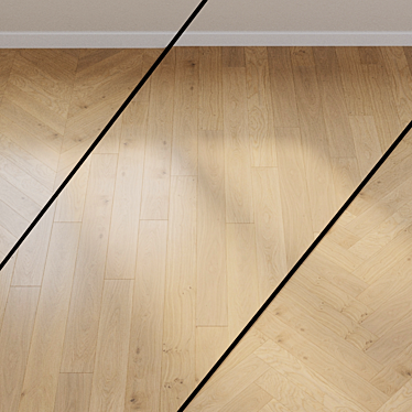 HARO PARQUET 4000 Oak Light White Markant PermaDur Top Connect 3D model image 1 