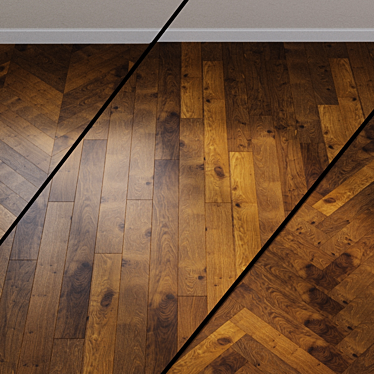 HARO PARQUET 4000 Plank - Retro 3D Oak 3D model image 1 