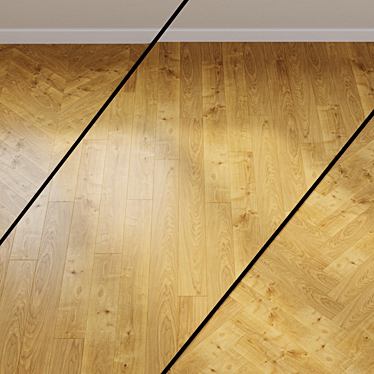 HARO PARQUET 6000: Oak 1-Strip XL 4V - Brushed Beauty 3D model image 1 