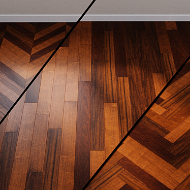 Harmonious Parquet Board: 3 Stylish Designs 3D model image 1 