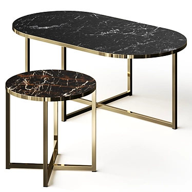 Tirolo Denver Coffee Tables: Modern and Versatile 3D model image 1 