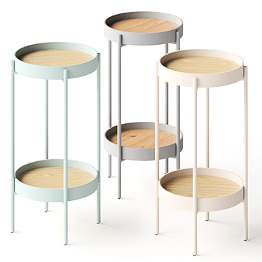 Modern Jax Side Table: Sleek Design 3D model image 1 