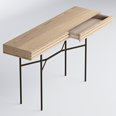 Harri Floating Console: Minimalist Design 3D model image 1 