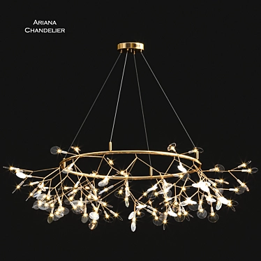 Elegant Ariana Chandelier - Illuminating Beauty 3D model image 1 