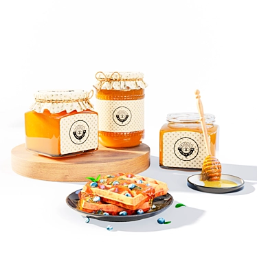 Sweet Delights Honey Set 3D model image 1 