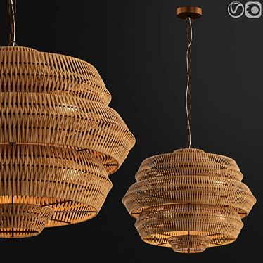 Luxurious Antibes Chandelier 3D model image 1 