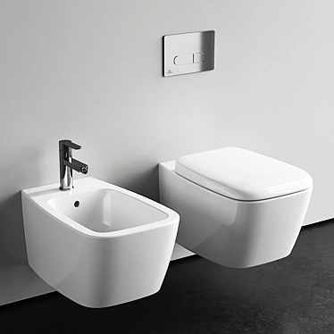 Ideal Standard Ventuno Wall-Hang WC Set 3D model image 1 