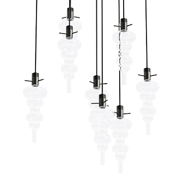 Elegant Pendant Light: Ilfari Reflexx 3D model image 1 