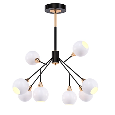 4light 81710/8 Ceiling Chandelier 3D model image 1 