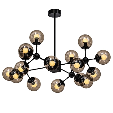 Loft black chandelier