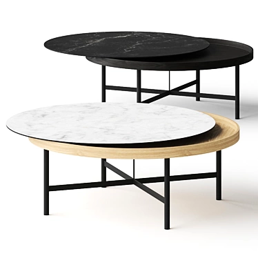 Modern Minimal Rolf Benz Coffee Table 3D model image 1 