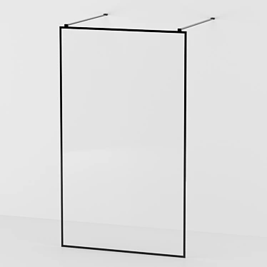 Sleek Modo Black Shower Enclosure 3D model image 1 