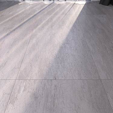 Hyper Gray Floor Tile: Modern 60x120 Design 3D model image 1 