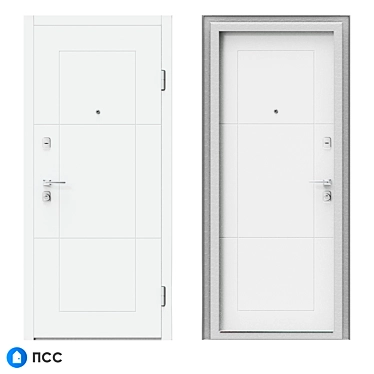 Modern Style Entrance Door - HT-114 3D model image 1 