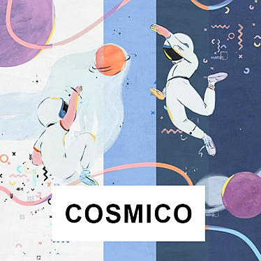 Cosmico Vinyl Wallpaper Collection 3D model image 1 