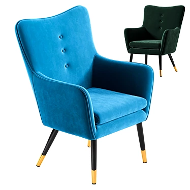 Contemporary Armchair: LaLume 3D model image 1 
