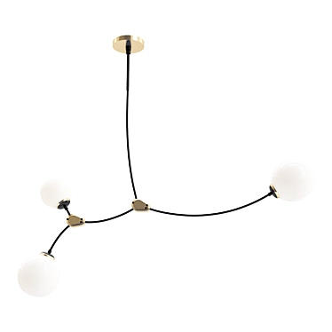 Elegant Vine Design Lamp 3D model image 1 