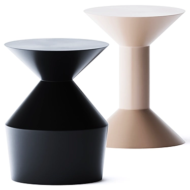 Vibrant Shape Tables: Stylish & Functional 3D model image 1 