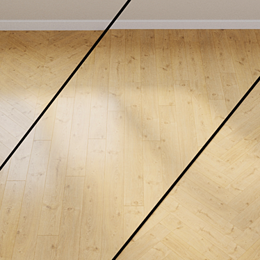 Authentic Oak Laminate Flooring 3D model image 1 