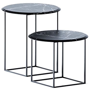 Modern Elegance: MT Coffee Tables Set 3D model image 1 