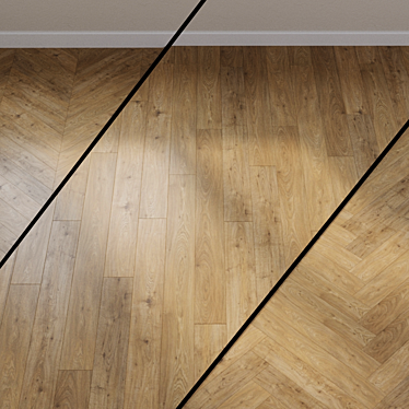 Haro Tritty Aqua Oak Sicily - Elegant Laminate Flooring 3D model image 1 