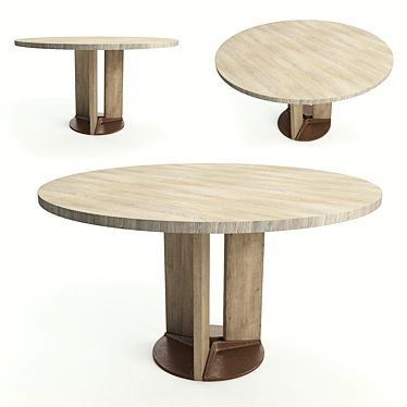 Aesthetic Axel Dining Table 3D model image 1 