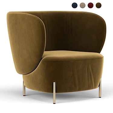 Elegant Labimba Chair 3D model image 1 
