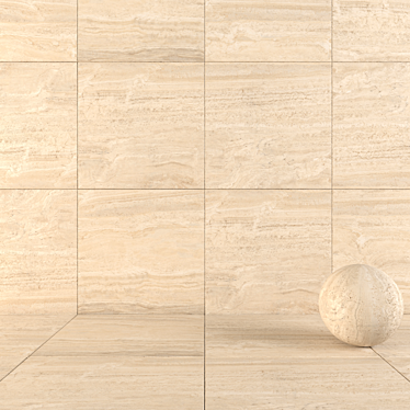 Flaviker Navona Honey Vein: Premium Wall and Floor Tiles 3D model image 1 