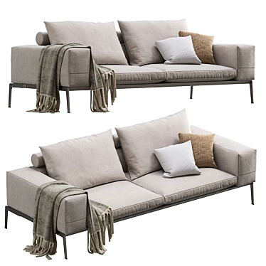 Modern Lifesteel Sofa: Elegant & Versatile 3D model image 1 