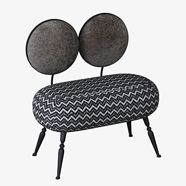 Stylish and Comfortable Sofa 3D model image 1 